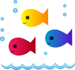 School Of Fish Png Clipart - Cartoon School Of Fish, Transparent Png PNG image with transparent background