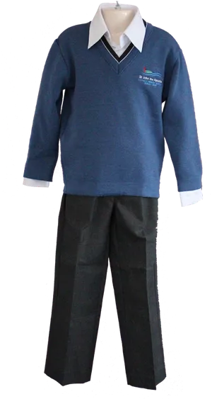 School Uniformwith Dress Shirtand Sweater PNG Image