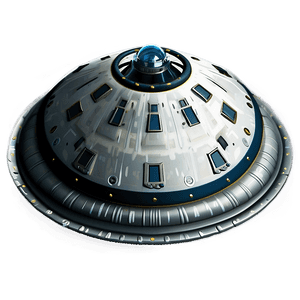 Sci-Fi Flying Saucer Graphic PNG 06202024 PNG