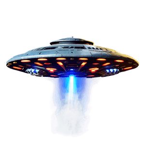 Sci-Fi UFO PNG 05042024 PNG image with transparent background