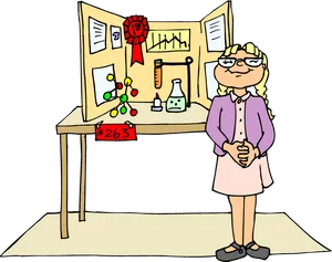 Science Fair Winner Cartoon PNG Image