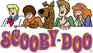 Scooby Doo Classic Cartoon Cast PNG Image