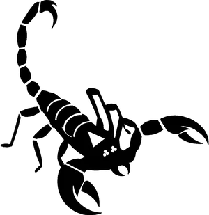 Scorpion_ Silhouette_ Vector PNG Image