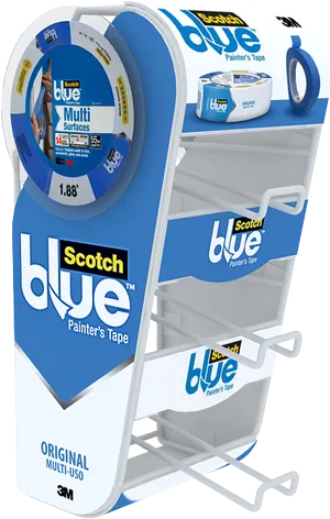 Scotch Blue Painters Tape Display Stand PNG Image