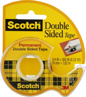 Scotch Double Sided Tape Packaging PNG Image