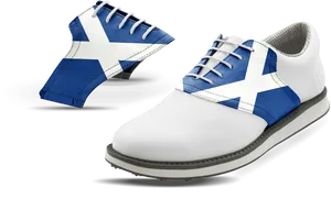 Scotland Flag Golf Shoes PNG Image