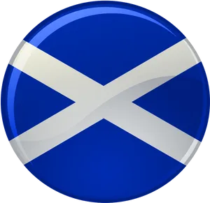 Scottish Flag Button PNG Image