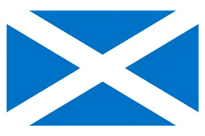 Scottish Flag Saltire Cross PNG Image