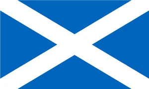 Scottish Saltire Flag PNG Image