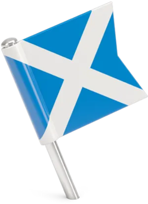 Scottish Saltire Flag PNG Image