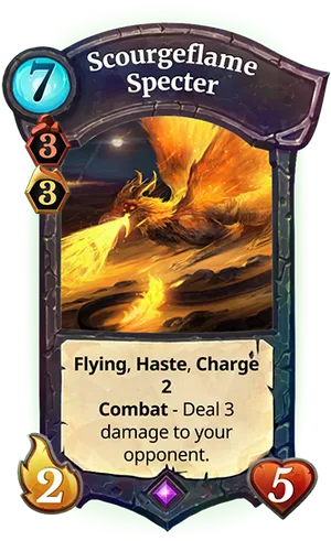 Scourgeflame Specter Card Art PNG Image