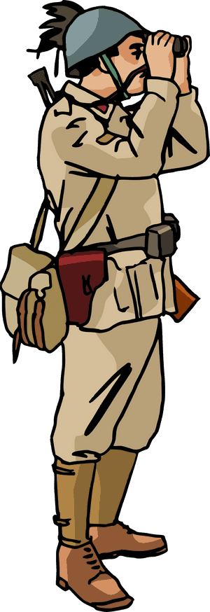 Military Clipart World War - Italian Soldier Ww2 Cartoon, HD Png Download PNG with transparent background