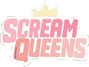 Scream Queens Logowith Crown PNG Image