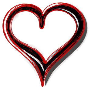 Scribbled Heart Image PNG qtp53 PNG