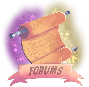 Scrolling Forum Banner PNG image with transparent background
