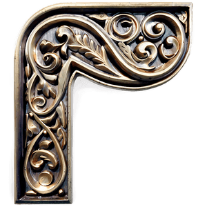 Scrollwork Corner PNG rht48 PNG with transparent background