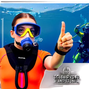 Scuba Diving Hand Signals Png Rqy PNG Image