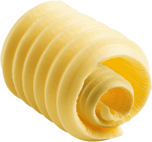 Sculpted Butter Curl PNG image with transparent background