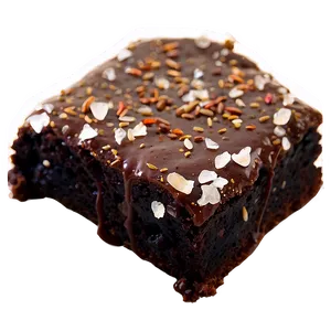 Sea Salt Sprinkled Brownie Png Hnk PNG Image
