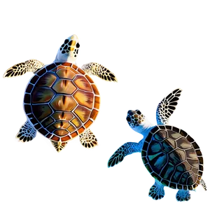 Sea Turtle Family Swimming Together Png Rbt99 PNG Image