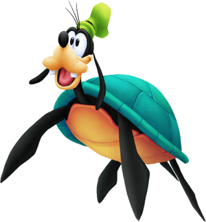 Sea Turtle Goofy - Goofy Little Mermaid Kingdom Hearts, HD Png Download PNG image with transparent background