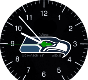 Sports Nfl Seattle Seahawks Black - Seattle Seahawks Logo Black PNG image with transparent background