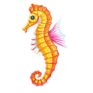 Seahorse Illustration PNG 06112024 PNG image with transparent background