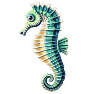 Seahorse Illustration PNG 06112024 PNG image with transparent background