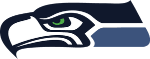 Seahawks Logo Head Window Wall Sticker Car Decal Vinyl - Seahawks Logo Facing Left PNG image with transparent background