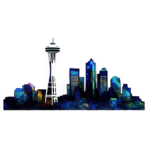 Seattle Skyline At Dawn Png Gke10 PNG Image