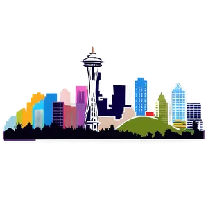 Seattle Skyline Illustration Png 36 PNG Image