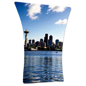 Seattle Skyline Reflection In Water Png 6 PNG Image