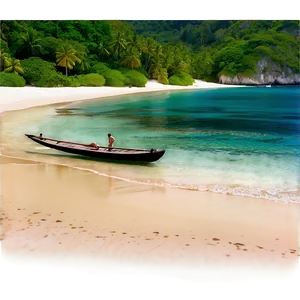 Secluded Beach Escape Png Pgn PNG Image