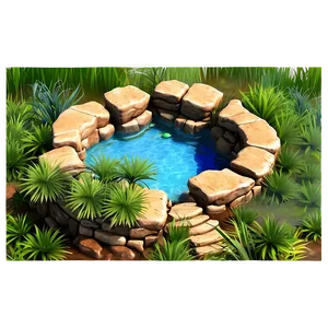 Secluded Mesa Oasis Png Jgn PNG Image