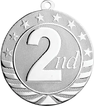 Second Place Medal Silver Design PNG Image