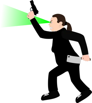 Secret Agent Cartoon Laser Vision PNG Image