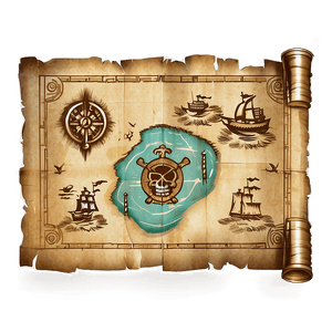 Secret Pirate Map PNG 06252024 PNG