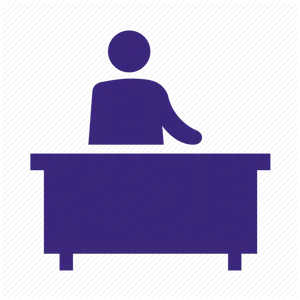 Secretary Silhouette Icon PNG Image