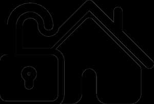Home Security Unlocked - Home Button Png Icon, Transparent Png PNG