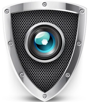 Security Camera Shield Icon PNG Image