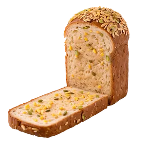 Seed Topped Bread Slice Png Bma PNG Image