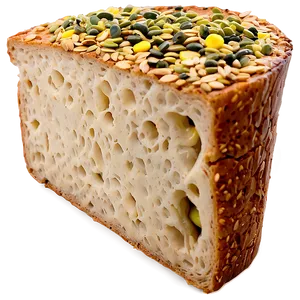 Seed Topped Bread Slice Png Gjf PNG Image