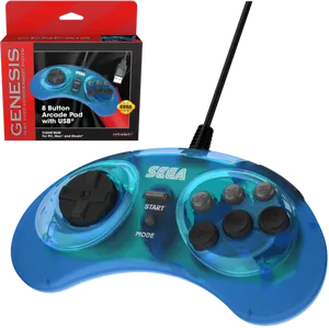 Sega Genesis8 Button Arcade Pad U S B PNG Image