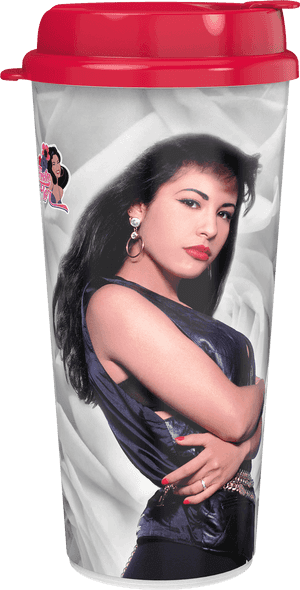 Commemorative Cup Image - Selena Quintanilla Perez PNG image with transparent background