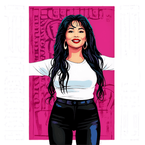 Selena Quintanilla Fan Art Illustration PNG 11 PNG image with transparent background
