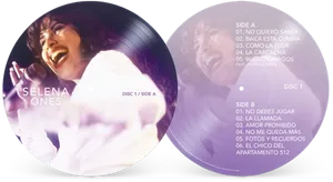 Selena Quintanilla O N E S Vinyl Albums PNG Image