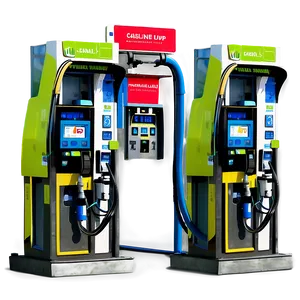 Self-service Gasoline Pump Png Pra75 PNG Image