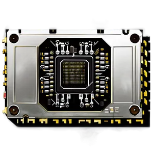 Semiconductor Microchip Vector Png Xva15 PNG Image