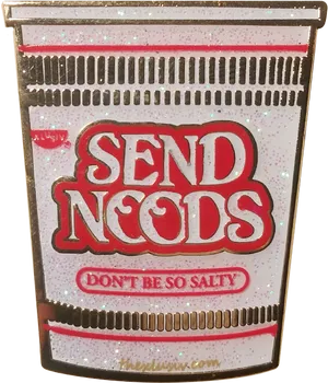 Send Noods Pun Pin PNG Image