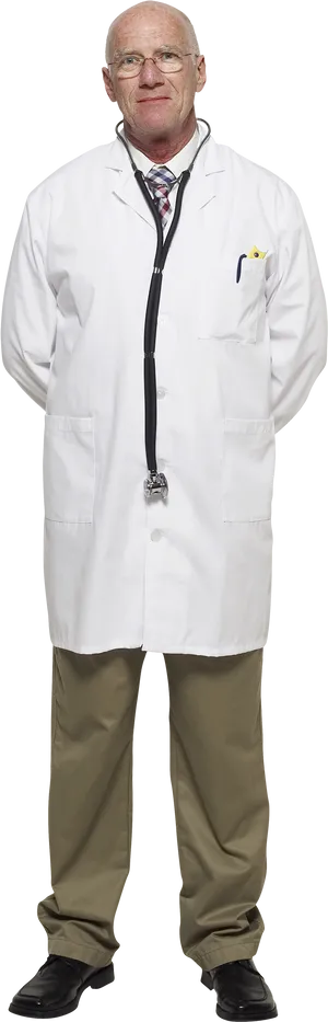 Senior Male Doctor Portrait PNG Image